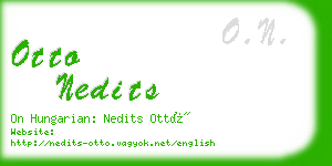 otto nedits business card